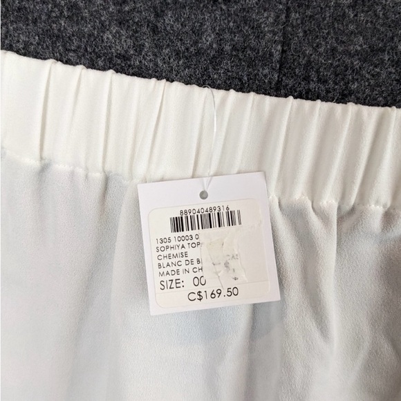 CLUB Monaco White Sophiya Off the Shoulder Top Size xs - Picture 5 of 5